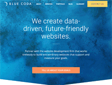 Tablet Screenshot of bluecoda.com